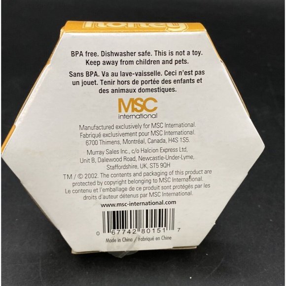 Mini Honey Pot Ceramic Jar & Wood Dipper Joie MSC Beehive with Bee 2002 BPA free - Picture 7 of 11